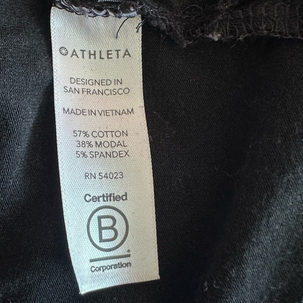 Athleta | Black Sleeveless Maxi Dress | Cotton Modal Blend | Size Small - Picture 6 of 6